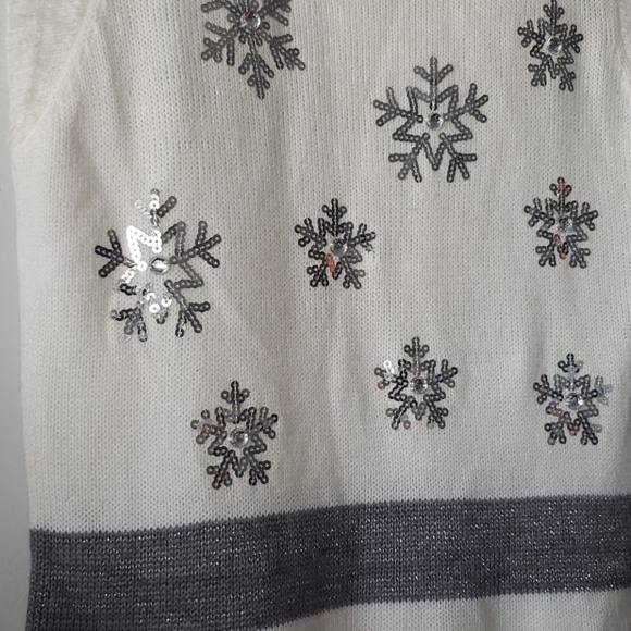 Snow Angel Christmas Sweater Dress M/L - Picture 2 of 10